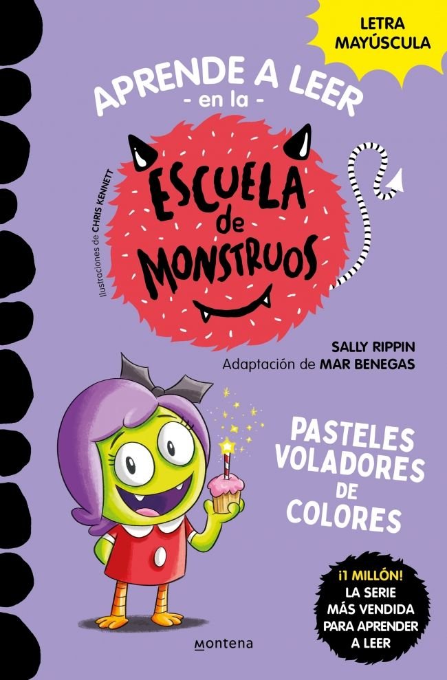 APRENDER A LEER EN LA ESCUELA DE MONSTRUOS 5 PASTELES VOLADORES DE COLORES